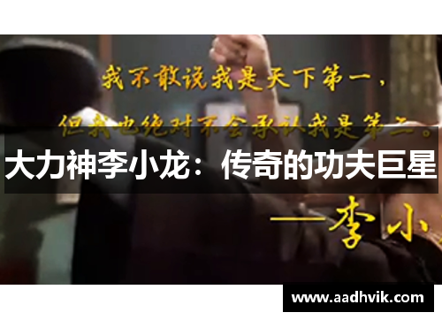 大力神李小龙：传奇的功夫巨星